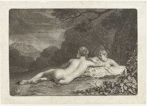 Paysage avec deux nymphes