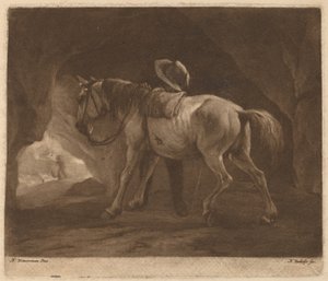 Le cheval pissant - Nicolaas Verkolje after Philips Wouwerman