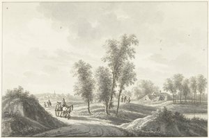 Le village de Laren dans le Gooi - Nicolaas Wicart
