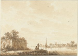 Paysage fluvial - Nicolaas Wicart