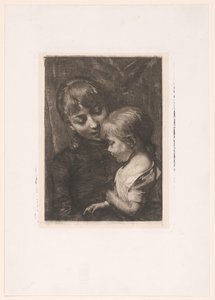 Femme avec enfant - Nicolaas van der Waay