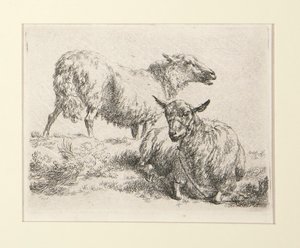 4 gravures de - Nicolaes Berchem