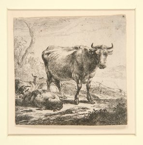 Le troupeau de vaches, avec la laitière