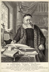 D. Leonardus Marius Goezanus, pub. 1654 (gravure)