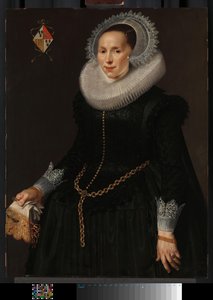 Portrait de Johanna le Maire (c. 1601-60) - Nicolaes Eliasz Pickenoy