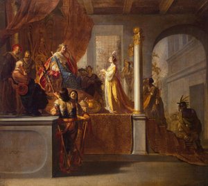 Reine de Saba devant Salomon, 1640s