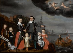Le capitaine Job Jansse Cuijter et sa famille - Nicolaes Maes