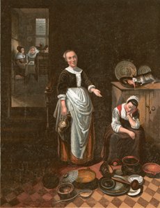 Le serviteur paresseux - Nicolaes Maes