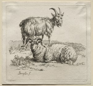 Bélier et chèvre - Nicolaes Pietersz. Berchem