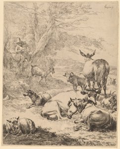 Troupeau au repos - Nicolaes Pietersz Berchem
