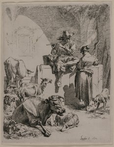 Le Berger joueur de flûte - Nicolaes Pietersz. Berchem