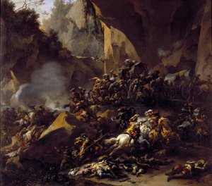 Voyageurs attaqués par des voleurs - Nicolaes Pietersz Berchem