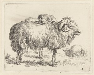 Deux béliers et un mouton - Nicolaes Pietersz Berchem