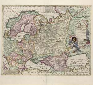 Carte de la Russie, seconde moitié du XVIIe siècle - Nicolaes Visscher