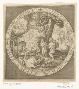 Adam et Ève au paradis - Nicolaes de Bruyn
