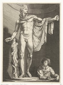 Apollon du Belvédère (Drie antieke beelden te Rome naar Goltzius) - Nicolaes de Bruyn