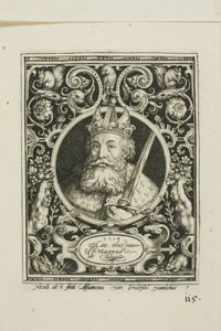 Charlemagne, planche sept des Neuf Dignes - Nicolaes de Bruyn