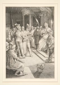 Christ devant Caïphe (Série de la Passion) - Nicolaes de Bruyn