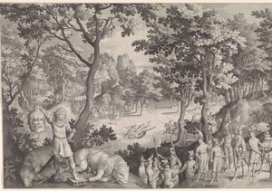 David et Goliath - Nicolaes de Bruyn