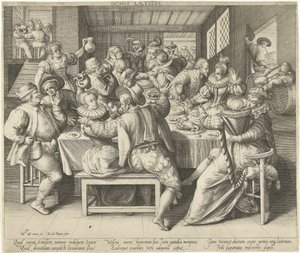 Une maison pleine de fête - Nicolaes de Bruyn