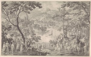 Guérison de Naaman - Nicolaes de Bruyn