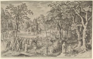 Guérison du serviteur du centurion de Capharnaüm - Nicolaes de Bruyn