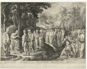 Jean-Baptiste prêchant à la foule - Nicolaes de Bruyn