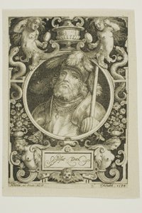 Joshua, quatrième planche des Neuf Dignes - Nicolaes de Bruyn