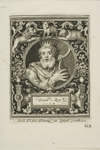 Le roi David, cinquième planche des Neuf Dignes