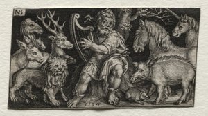 Orphée charmant les animaux, 1594 - Nicolaes de Bruyn