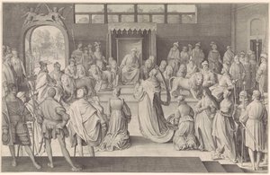 Salomon reçoit la reine de Saba - Nicolaes de Bruyn