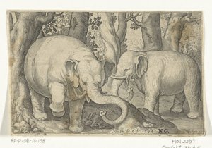 Deux éléphants
Animalivm qvadrvpedvm (série)
Animaux dans les paysages (série)