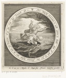 Deuxième jour de la création : Dieu sépare les eaux en ciel et mer (Van schepping tot verdrijving uit paradijs) - Nicolaes de Bruyn