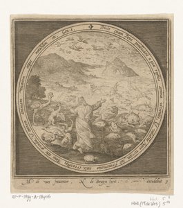 Cinquième jour de la création : Dieu crée les poissons et les oiseaux - Nicolaes de Bruyn