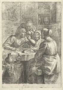 Trois vieilles femmes mangeant à une table