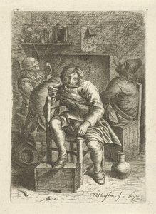 Homme fumant - Nicolaes van Haeften