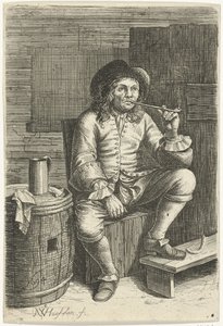 Homme fumant