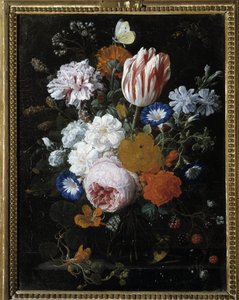 Fleurs dans un vase en verre - Nicolaes van Veerendael
