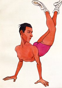 Caricature de Sir Anton Dolin, vers les années 1920 (dessin)