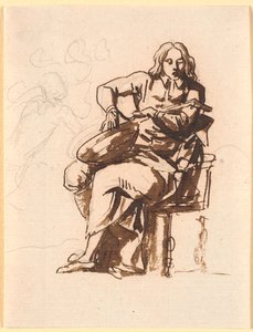 Un poète jouant des cordes du luth - Nicolai Abildgaard