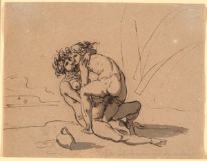 Hylas caressé par les nymphes - Nicolai Abildgaard
