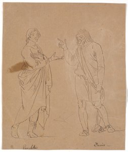 Pamphilus et Davus en conversation - Nicolai Abildgaard
