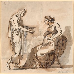 Papirius et sa mère - Nicolai Abildgaard