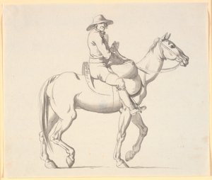 Le Rakkeren à cheval ramassant les chats morts dans les rues - Nicolai Abildgaard