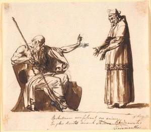 Richelieu devant Rhadamanthe - Nicolai Abildgaard