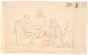 Scène avec deux figures