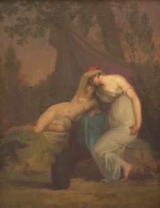 Le poète grec Sappho et la fille de Mytilène - Nicolai Abildgaard