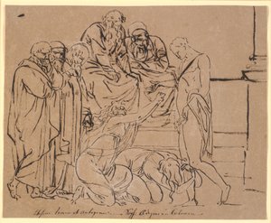 Thésée supplié par Ismène et Antigone. D