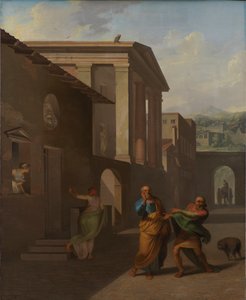 La sage-femme prenant congé de la fille d