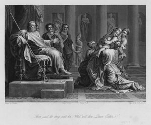 Esther devant Assuérus, Esther V, 3 (gravure)